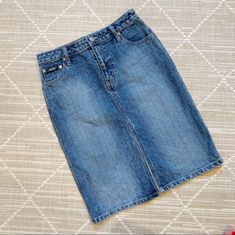 Vintage Squeeze Jean Skirt Size 5/6